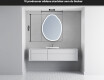 LED Badrumsspegel med oregelbunden form U222 #5