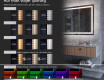 LED Badrumsspegel med oregelbunden form U222 #9
