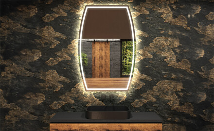 LED Badrumsspegel med oregelbunden form M223