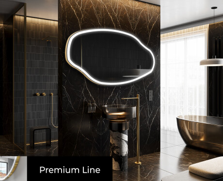 LED Badrumsspegel med oregelbunden form O222 #4