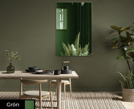 Avrundade modern spegel dekoration L174