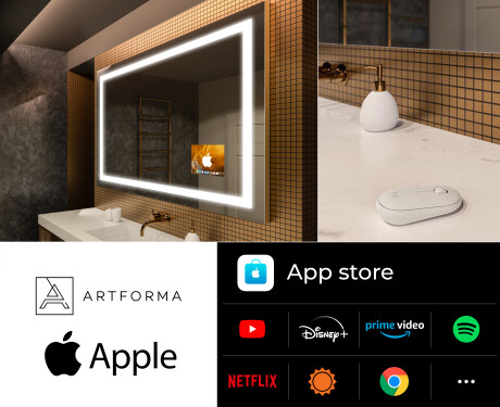 Badrumsspeglar SMART LED L15 Apple #2