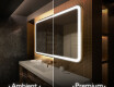 Badrumsspegel med LED-belysning Spegel L141